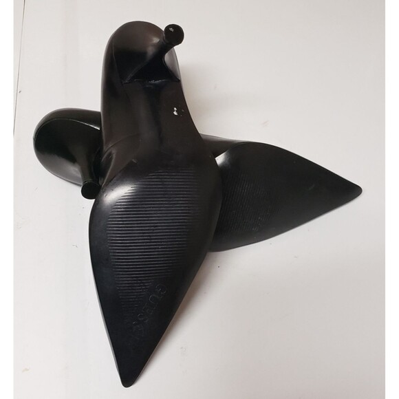 Guess Pointed Toe Black Stiletto Patent Leather Shoes Corporate PO Excel Sz 9M - Picture 7 of 11
